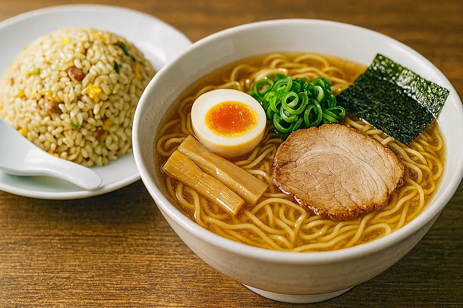 ラーメンとチャーハンセット画像